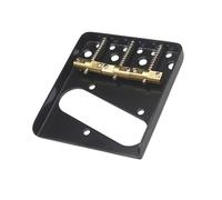 Ponte Per Chitarra Ponte Fisso Per Chitarra Elettrica A 3 Tasti Con Accessori Standard In Rame Di Compensazione(Black)