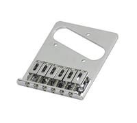 ponte per chitarra Ponte Per Chitarra Elettrica In Metallo Cromato TL 6 Sellette Spaziatura Corde Ponte 10,5 Mm