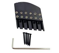 Ponte Per Chitarra Ponte Per Chitarra Elettrica Senza Testa | Selle A Ponte E Gruppo Blocco Corde Per Una Chitarra Elettrica Senza Testa A 6 Corde Con Tasti A Ventaglio(Upper nut)