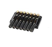 Ponte per chitarra senza paletta a sette corde a forma di sella nera 2 stili disponibili Set Di Ponti Per Chitarra(A)