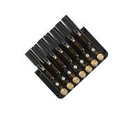 Ponte per chitarra senza paletta a sette corde a forma di sella nera 2 stili disponibili Set Di Ponti Per Chitarra(B)