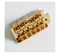 ponte per chitarra Set Accessori Per Assemblaggio Chitarra Elettrica Ponte Single Shake Tremolo Vintage Bent Iron String Bridge(Gold)
