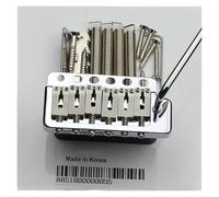 ponte per chitarra Set Ponte Tremolo Cromato Argento Per Chitarra Elettrica ST + Sellette In Acciaio Inossidabile Made In Korea