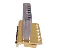 ponte per chitarra Set Un Set Di Ponte Per Chitarra Elettrica Con Base Ispessita 6 Corde Sella Singola Tremolo Accessori Per Chitarra(Gold x 1 set)