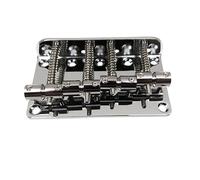 Ponte Per Chitarra Sostituzione Delle Parti Della Chitarra Cordiera Parte Sella Del Ponte Basso Elettrico A 4 Corde Vintage In Metallo(Chrome)