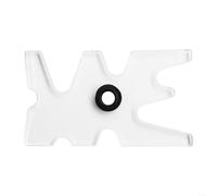 Ponte per stecca da biliardo con supporto regolabile in sette posizioni, in acrilico trasparente e pratico (nero)