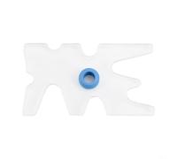 Ponte per stecca da biliardo in acrilico trasparente con sette posizioni regolabili, progettato per colpi di precisione in biliardo e snooker (blu)