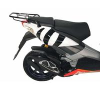 Ponte portapacchi tubolare nero per Aprilia SR 50. WWW (1997-2004)