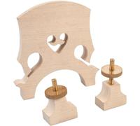 Ponte regolabile per violino e violoncello in legno d'acero con viti in ottone, misura di precisione per violini e violoncelli 4/4, 3/4, 1/2, 1/4, ponte verticale per un suono migliore e una facile