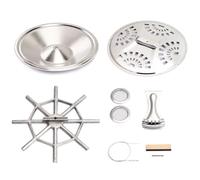 Ponte regolabile Sella Sound Hole Schermi Resistente all'usura Resonatore Coda Chitarra Ponti Impermeabile Antiruggine Cono Risonatore