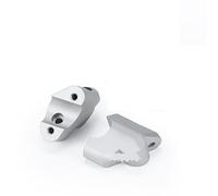 Ponte Rialzo Manubrio Moto Morsetto Di Rialzo Per Manubrio Per Moto Per Ducati, Per Multistrada Per V4S, Per Pikes Adattatore Per Arretramento Manubrio Rialzato Morsetto Riser Manubrio Moto(Silver)