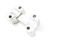 Ponte Rialzo Manubrio Moto Morsetto Di Supporto Per Manubrio CNC Per Moto, Adatto Per Ducati Per Monster 659 696 795 1100 Distanziale Per Riser Manubrio Da 1,5" Morsetto Riser Manubrio Moto(Silver)