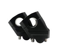 Ponte Rialzo Manubrio Moto Morsetto Per Manubrio In Alluminio, Colore Nero E Argento, Per NTV650, Per Deauville 700, Per Varadero 125 Morsetto Riser Manubrio Moto(Black)