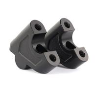 Ponte Rialzo Manubrio Moto Motocicletta Per Royal Per Enfield Per Himalayan Per Royal Per Enfield Per Scram 411 Riser Manubrio In Alluminio Riser Manubrio Offset Morsetto Riser Manubrio Moto(Black)