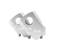 Ponte Rialzo Manubrio Moto Per SUZUKI Per DL650 Per V-Strom 650 Supporto Per Manubrio Da 22 Mm Accessori Per Moto Morsetto Per Manubrio Morsetto Riser Manubrio Moto(Silver)