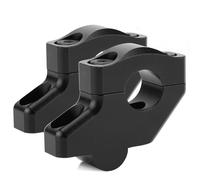 Ponte Rialzo Manubrio Moto Riser Per Manubrio Da 22 Mm 7/8" Con Offset E Estensione Rialzati Per Kawasaki Per Versys-X 250 Per Versys-X 300 Per Versys 1000 Morsetto Riser Manubrio Moto(Black)