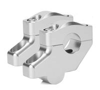 Ponte Rialzo Manubrio Moto Riser Per Manubrio Da 22 Mm Per Moto, Morsetto Per Barra Disassata, Accessorio Per BMW, Per F800S, Per F800ST, Per F700GS, Per F650GS Morsetto Riser Manubrio Moto(Silver)