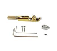 Ponte Senza Paletta In Ottone Con Dado Di Bloccaggio Delle Corde Morsetti Superiori E Inferiori Per Chitarra Elettrica Singola(Set 4)