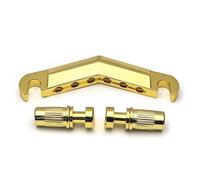 Ponte singolo per chitarra tre corde oro argento e nero con vite per chiave inglese Ponte Chitarra Per Principianti(Gold)