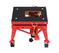 Ponte sollevatore idraulico per moto, altezza regolabile, con 2 ganci a J, con ruote, resistenza alla deformazione, per officine di riparazione auto, negozi di moto e altre aree di manutenzione.