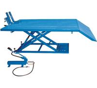 SOLLEVATORE IDRAULICO PER MOTO E QUAD CON POMPA A PEDALE E ARIA FERVI S013