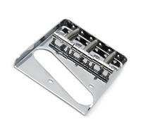 ponte sostitutivo per chitarra Posacenere Chitarra 3 Saddle Bridge 76,5 * 85,5mm Per Chitarra Elettrica A 6 Corde Cromato