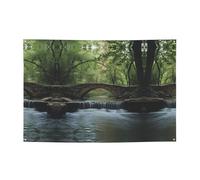 Ponte sul fiume Stampa festiva banner e fondali appesi - decora facilmente la scena della tua festa