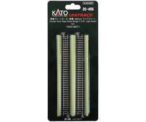 Ponte trave piastra doppio binario KATO 20-456 186 mm verde chiaro scala N