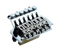 Ponte tremolo a doppio bloccaggio per chitarra elettrica a sei corde in rame R2 da 42 mm R3 da 43 mm cromato Ponte Chitarra Acustica Generico(Chrome R2)