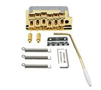Ponte Tremolo A Due Punti Gruppo Ponte Per Chitarra Blocco In Acciaio Da 14 Mm Di Spessore Con Braccio Tremolo Per Chitarra Elettrica ST ponte chitarra(Gold)