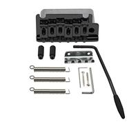Ponte Tremolo A Due Punti Gruppo Ponte Per Chitarra Blocco In Acciaio Da 14 Mm Di Spessore Con Braccio Tremolo Per Chitarra Elettrica ST ponte chitarra(Black)