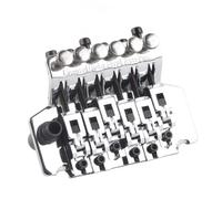 Ponte Tremolo Gold, Silver, Black Floyd Rose a Doppia Chiusura per Chitarra Elettrica - Vibrato per Prestazioni Migliorate (SILVER)
