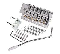 Ponte tremolo per chitarra elettrica a 6 corde con Whammy Bar per ST SQ argenteo