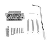 Ponte Tremolo per Chitarra Elettrica a Sei Corde Stile Retro in Metallo Argento Migliora Look e Suono Strumento per Chitarre ST