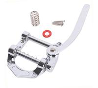 Ponte Tremolo Singolo Per Chitarra Elettrica In Metallo Con Cordiera(Silver)