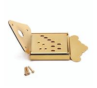 Ponte triangolare per mandolino per 3-6 corde di chitarra, decora il tuo strumento con facilità, cambio corde facile e veloce, materiale metallico, retro a 12 fori, dorato