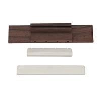 Ponte Ukulele 4 Corde in Palissandro Duro con Sella in Osso di Bue, Design Preciso e Retro - Installazione Facile, Accessorio Resistente per Migliorare il Suono