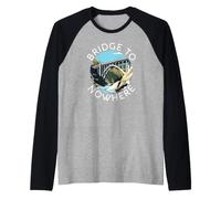 Ponte Verso Il Nulla California Los Angeles Foresta Escursionismo Retro Maglia con Maniche Raglan