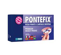 Pontefix - Cemento dentale fisso per ponti, capsule dentali e denti girevoli