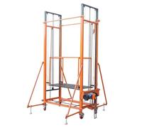 Ponteggi Elettrici,Con Piattaforma Elevatrice Universale For Ruote,Con Telecomando,Ascensori For Ponteggi A Catene,Per Cambiare Le Luci, Verniciatura, Riparazioni Del Tetto(Lift 3M/9.8in)