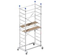 PONTEGGIO MOBILE TRABATTELLO ALLUMINIO ZEUS CM.157X100X360H 150KG PIATTAFORMA