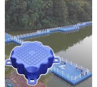 Ponteggio Galleggiante per Pesca Cuscinetto Ad Alto Peso Pontile Modulare in Plastica per attività Ricreative Acquatiche Pesca Pontili Galleggianti Ad Alta capacità di Carico,Blu,S