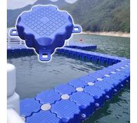 Ponteggio Galleggiante per Pesca Cuscinetto Ad Alto Peso Pontile Modulare in Plastica per attività Ricreative Acquatiche Pesca Pontili Galleggianti Ad Alta capacità di Carico,Blu,L