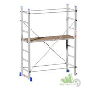 PONTEGGIO TRABATTELLO IN ALLUMINIO CM 158X60X218H IMPALCATURA IMBIANCHINO