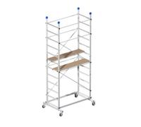 PONTEGGIO TRABATTELLO ZEUS IMPALCATURA IN ALLUMINIO CM. 157X100X360H CON RUOTE