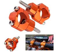 Pontet Moto 28 mm, CNC Alluminio Handlebar Riser Mount Pinze - 125-530 SX SXF EXC EXCF XCW XCFW 00-16 - Arancione