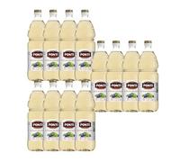 Ponti, Aceto di Vino Classico Bianco, Realizzato con Vini Selezionati, Ideale per Accompagnare Verdure Crude e Cotte, Acidità 6%, 100% Made in Italy, 12 Bottiglie in PET da 1L