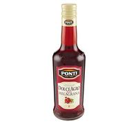 Ponti Dolceagro Alla Melagrana, Condimento Dal Gusto Dolce E Delicato A Base Di Aceto Di Vino, Bottiglia Da 500ml