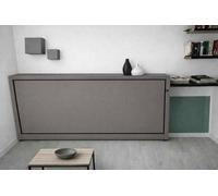 Ponti Divani -DRIMINO- Letto a Scomparsa Singolo, con Rete 80x 190 e Materasso in poliuretano H 18 (Grigio)