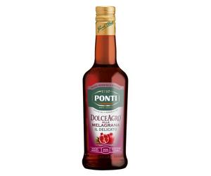 Ponti Dolceagro Alla Melagrana, Condimento Dal Gusto Dolce E Delicato A Base Di Aceto Di Vino, Bottiglia Da 500ml